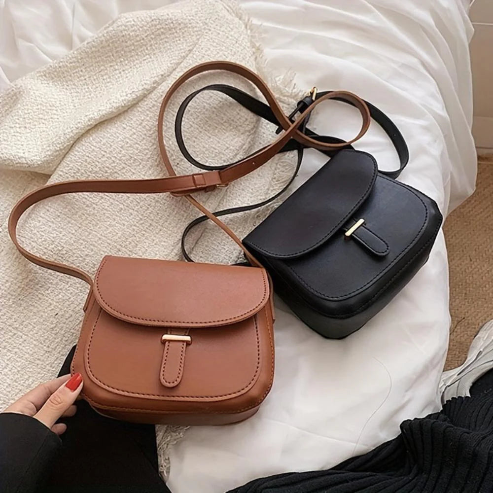 Amelia™ | Retro Chic Saddle Crossbody Bag