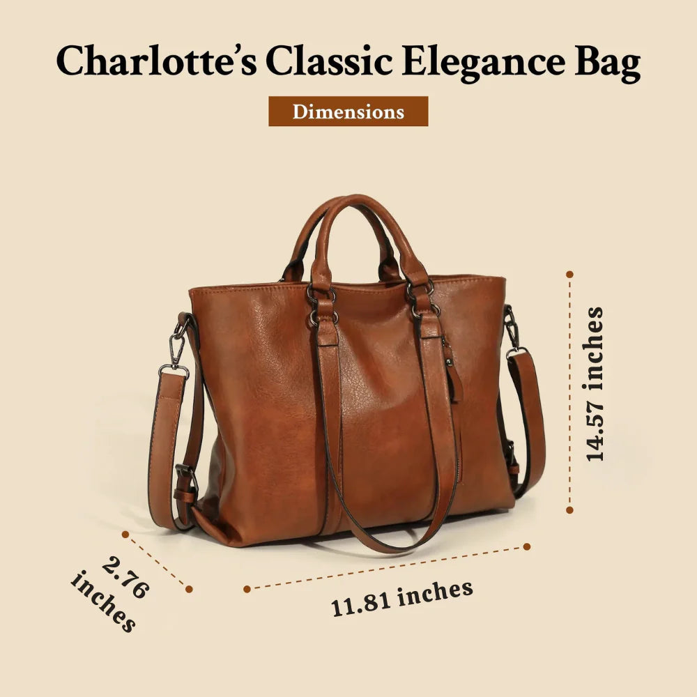 Charlotte™ | Timeless Vintage Tote Bag (Buy 1 Get 1 Free)