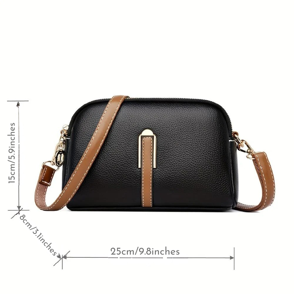 Mila™ | Litchi Crossbody Bag
