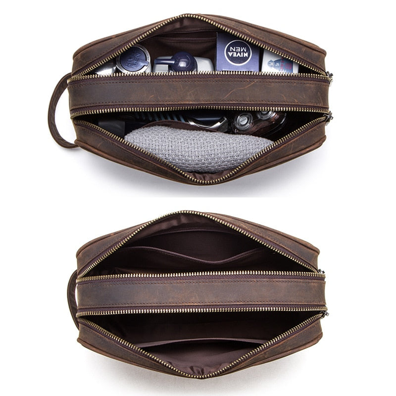 Nomad™ | Durable Leather Toiletry Bag