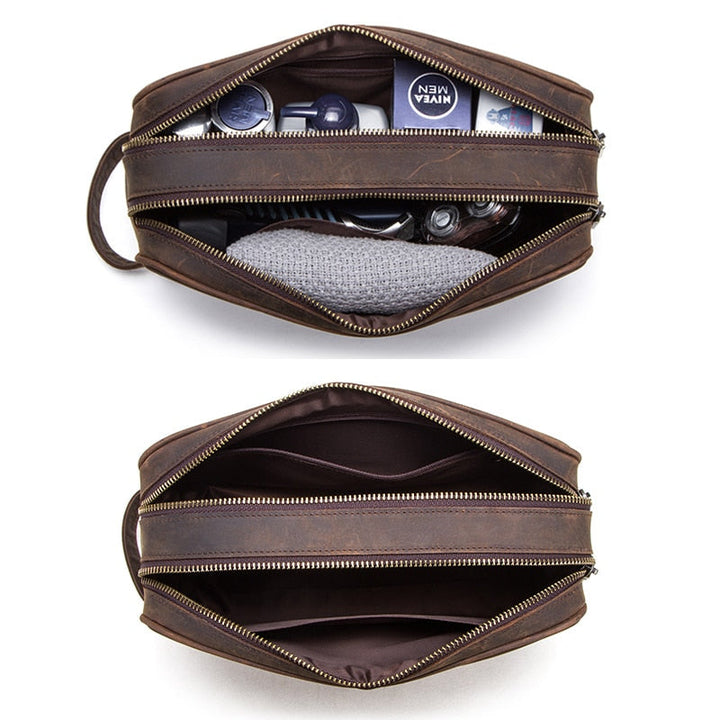 Nomad™ | Durable Leather Toiletry Bag