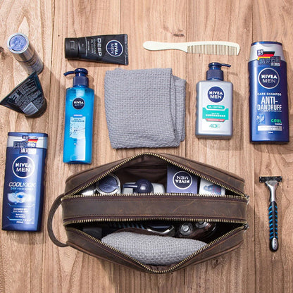 Nomad™ | Durable Leather Toiletry Bag (Buy 1 Get 1 Free)