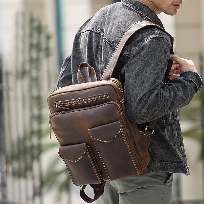 Legacy™ | Vintage Large Leather Backpack