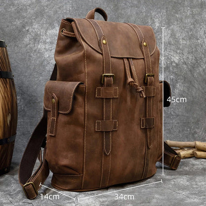Backpack™ | Spacious Leather Travel Bag