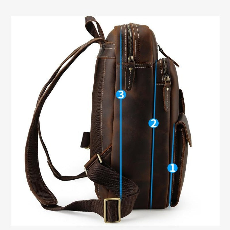 Legacy™ | Vintage Large Leather Backpack