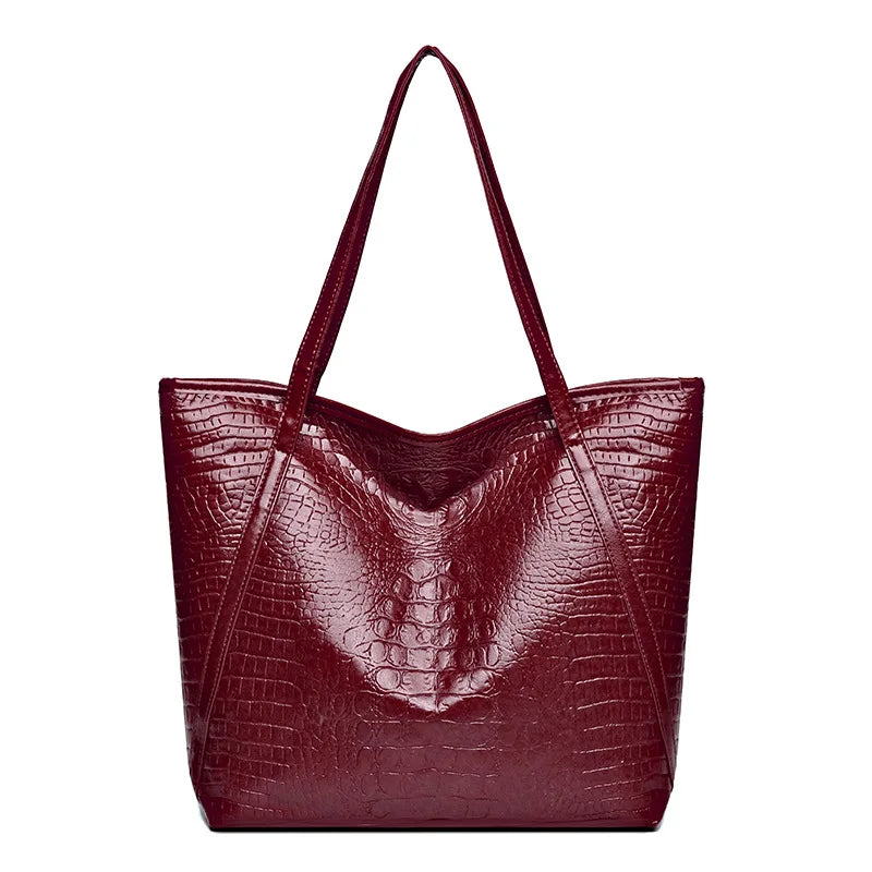 Aubrey™ | Bold Reptile-Patterned Leather Handbag (Buy 1 Get 1 Free)