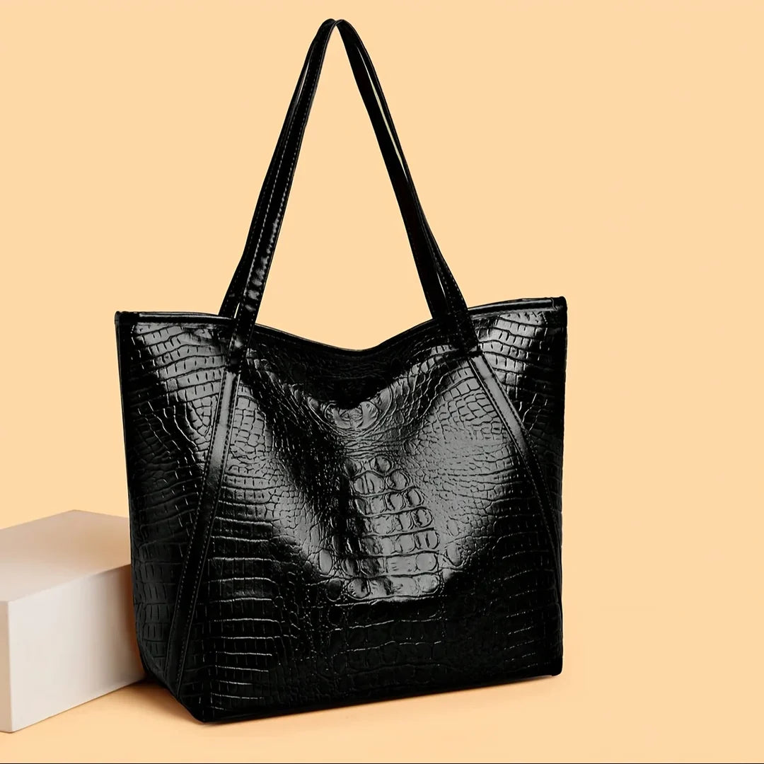 Aubrey™ | Bold Reptile-Patterned Leather Handbag (Buy 1 Get 1 Free)