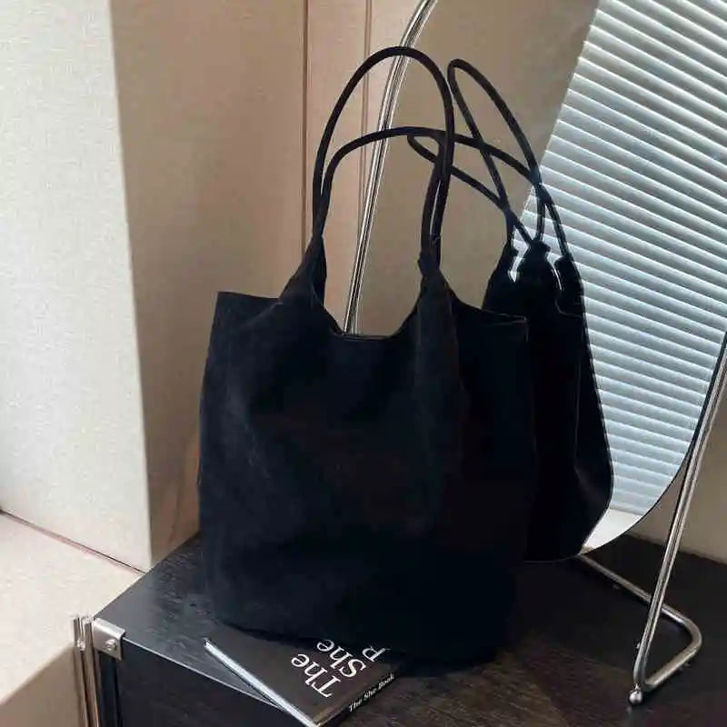 Serena™ | Elegant Suede Leather Tote Bag