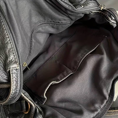 Elysian™ | Vintage Leather Black Handbag (Buy 1 Get 1 Free)